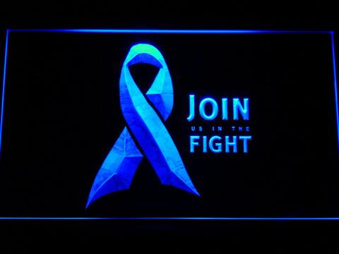 Pink Ribbon Join The Fight LED Neon Sign